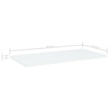 NNEVL Bookshelf Boards 4 pcs White 60x30x1.5 cm Chipboard