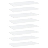 NNEVL Bookshelf Boards 8 pcs White 60x30x1.5 cm Chipboard