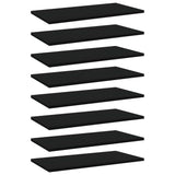 NNEVL Bookshelf Boards 8 pcs Black 60x30x1.5 cm Chipboard