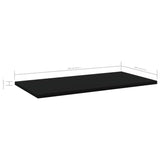NNEVL Bookshelf Boards 8 pcs Black 60x30x1.5 cm Chipboard
