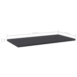 NNEVL Bookshelf Boards 4 pcs Grey 60x30x1.5 cm Chipboard