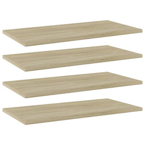 NNEVL Bookshelf Boards 4 pcs Sonoma Oak 60x30x1.5 cm Chipboard