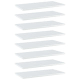 NNEVL Bookshelf Boards 8 pcs High Gloss White 60x30x1.5 cm Engineered Wood