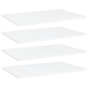 NNEVL Bookshelf Boards 4 pcs White 60x40x1.5 cm Chipboard