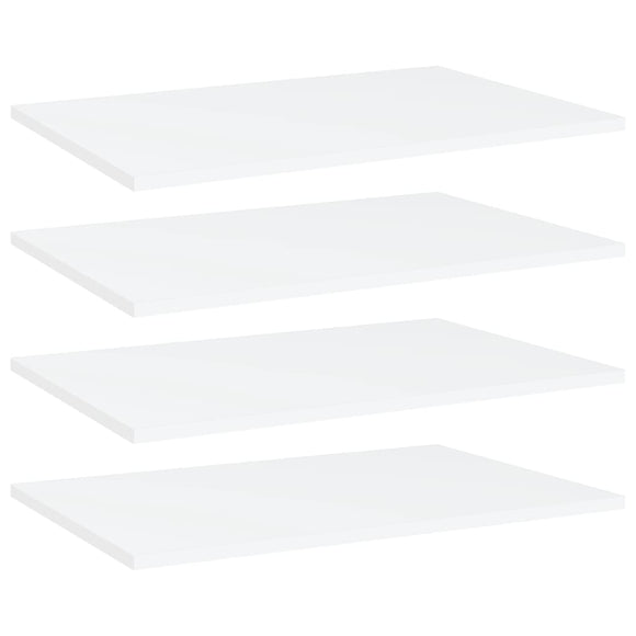NNEVL Bookshelf Boards 4 pcs White 60x40x1.5 cm Chipboard
