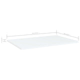 NNEVL Bookshelf Boards 4 pcs White 60x40x1.5 cm Chipboard