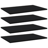 NNEVL Bookshelf Boards 4 pcs Black 60x40x1.5 cm Chipboard