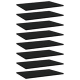 NNEVL Bookshelf Boards 8 pcs Black 60x40x1.5 cm Engineered Wood