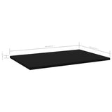 NNEVL Bookshelf Boards 8 pcs Black 60x40x1.5 cm Engineered Wood