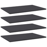 NNEVL Bookshelf Boards 4 pcs Grey 60x40x1.5 cm Chipboard