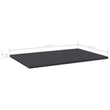 NNEVL Bookshelf Boards 4 pcs Grey 60x40x1.5 cm Chipboard