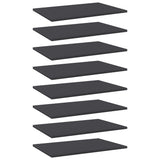NNEVL Bookshelf Boards 8 pcs Grey 60x40x1.5 cm Engineered Wood