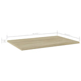 NNEVL Bookshelf Boards 8 pcs Sonoma Oak 60x40x1.5 cm Chipboard