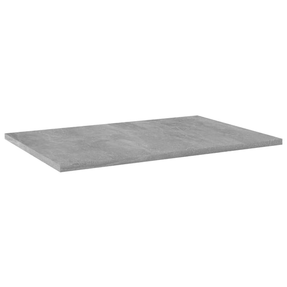 NNEVL Bookshelf Boards 4 pcs Concrete Grey 60x40x1.5 cm Chipboard