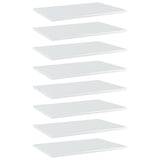 NNEVL Bookshelf Boards 8 pcs High Gloss White 60x40x1.5 cm Engineered Wood