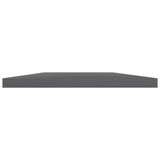 NNEVL Bookshelf Boards 4 pcs High Gloss Grey 60x40x1.5 cm Chipboard