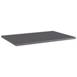 NNEVL Bookshelf Boards 8 pcs High Gloss Grey 60x40x1.5 cm Engineered Wood