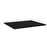 NNEVL Bookshelf Boards 4 pcs Black 60x50x1.5 cm Chipboard