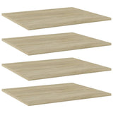 NNEVL Bookshelf Boards 4 pcs Sonoma Oak 60x50x1.5 cm Chipboard