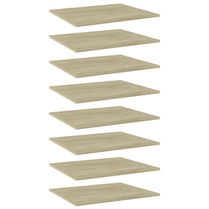 NNEVL Bookshelf Boards 8 pcs Sonoma Oak 60x50x1.5 cm Chipboard