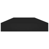 NNEVL Bookshelf Boards 8 pcs Black 80x10x1.5 cm Engineered Wood