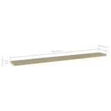 NNEVL Bookshelf Boards 8 pcs Sonoma Oak 80x10x1.5 cm Chipboard