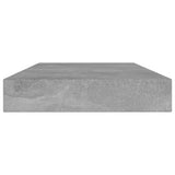 NNEVL Bookshelf Boards 4 pcs Concrete Grey 80x10x1.5 cm Chipboard