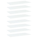 NNEVL Bookshelf Boards 8 pcs White 80x20x1.5 cm Chipboard