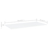 NNEVL Bookshelf Boards 8 pcs White 80x20x1.5 cm Chipboard