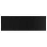 NNEVL Bookshelf Boards 4 pcs High Gloss Black 80x20x1.5 cm Chipboard