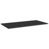 NNEVL Bookshelf Boards 8 pcs High Gloss Black 80x20x1.5 cm Engineered Wood