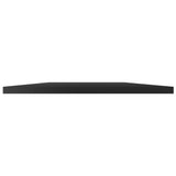 NNEVL Bookshelf Boards 8 pcs High Gloss Black 80x20x1.5 cm Engineered Wood