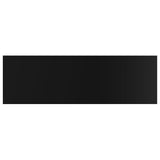 NNEVL Bookshelf Boards 8 pcs High Gloss Black 80x20x1.5 cm Engineered Wood