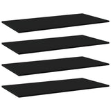 NNEVL Bookshelf Boards 4 pcs Black 80x30x1.5 cm Chipboard