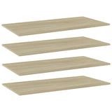 NNEVL Bookshelf Boards 4 pcs Sonoma Oak 80x30x1.5 cm Chipboard