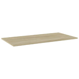 NNEVL Bookshelf Boards 4 pcs Sonoma Oak 80x30x1.5 cm Chipboard