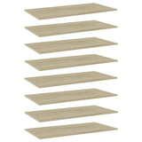 NNEVL Bookshelf Boards 8 pcs Sonoma Oak 80x30x1.5 cm Chipboard