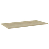 NNEVL Bookshelf Boards 8 pcs Sonoma Oak 80x30x1.5 cm Chipboard