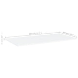 NNEVL Bookshelf Boards 8 pcs White 80x40x1.5 cm Engineered Wood