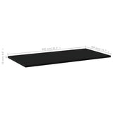 NNEVL Bookshelf Boards 8 pcs Black 80x40x1.5 cm Engineered Wood