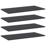 NNEVL Bookshelf Boards 4 pcs Grey 80x40x1.5 cm Chipboard