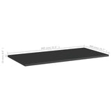 NNEVL Bookshelf Boards 4 pcs High Gloss Black 80x40x1.5 cm Chipboard