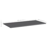 NNEVL Bookshelf Boards 8 pcs High Gloss Grey 80x40x1.5 cm Engineered Wood