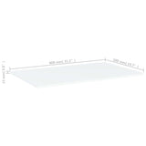 NNEVL Bookshelf Boards 4 pcs White 80x50x1.5 cm Chipboard