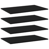 NNEVL Bookshelf Boards 4 pcs Black 80x50x1.5 cm Chipboard