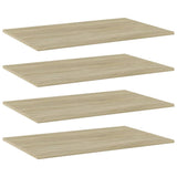 NNEVL Bookshelf Boards 4 pcs Sonoma Oak 80x50x1.5 cm Chipboard