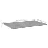 NNEVL Bookshelf Boards 4 pcs Concrete Grey 80x50x1.5 cm Chipboard