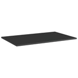 NNEVL Bookshelf Boards 4 pcs High Gloss Black 80x50x1.5 cm Chipboard