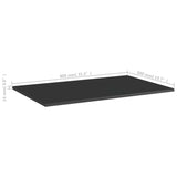 NNEVL Bookshelf Boards 4 pcs High Gloss Black 80x50x1.5 cm Chipboard
