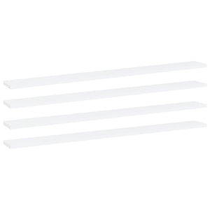 NNEVL Bookshelf Boards 4 pcs White 100x10x1.5 cm Chipboard